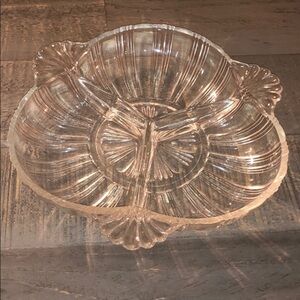 Vintage/Antique‎ Unmarked Glass Serving Dish